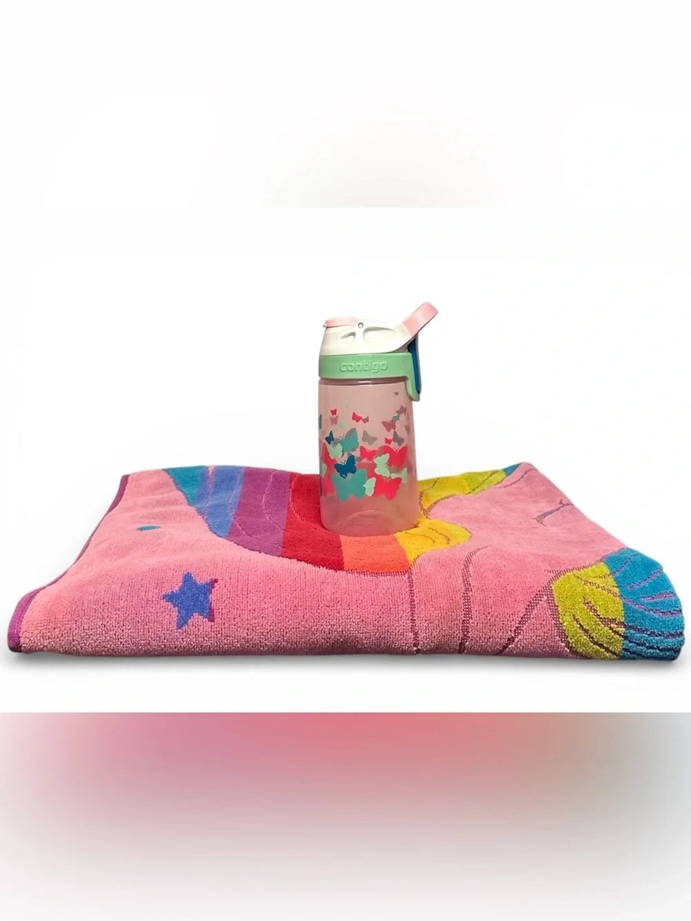 ⛱️ BUNDLE of 3 Kids Pool Towels + 3 Water Bottles